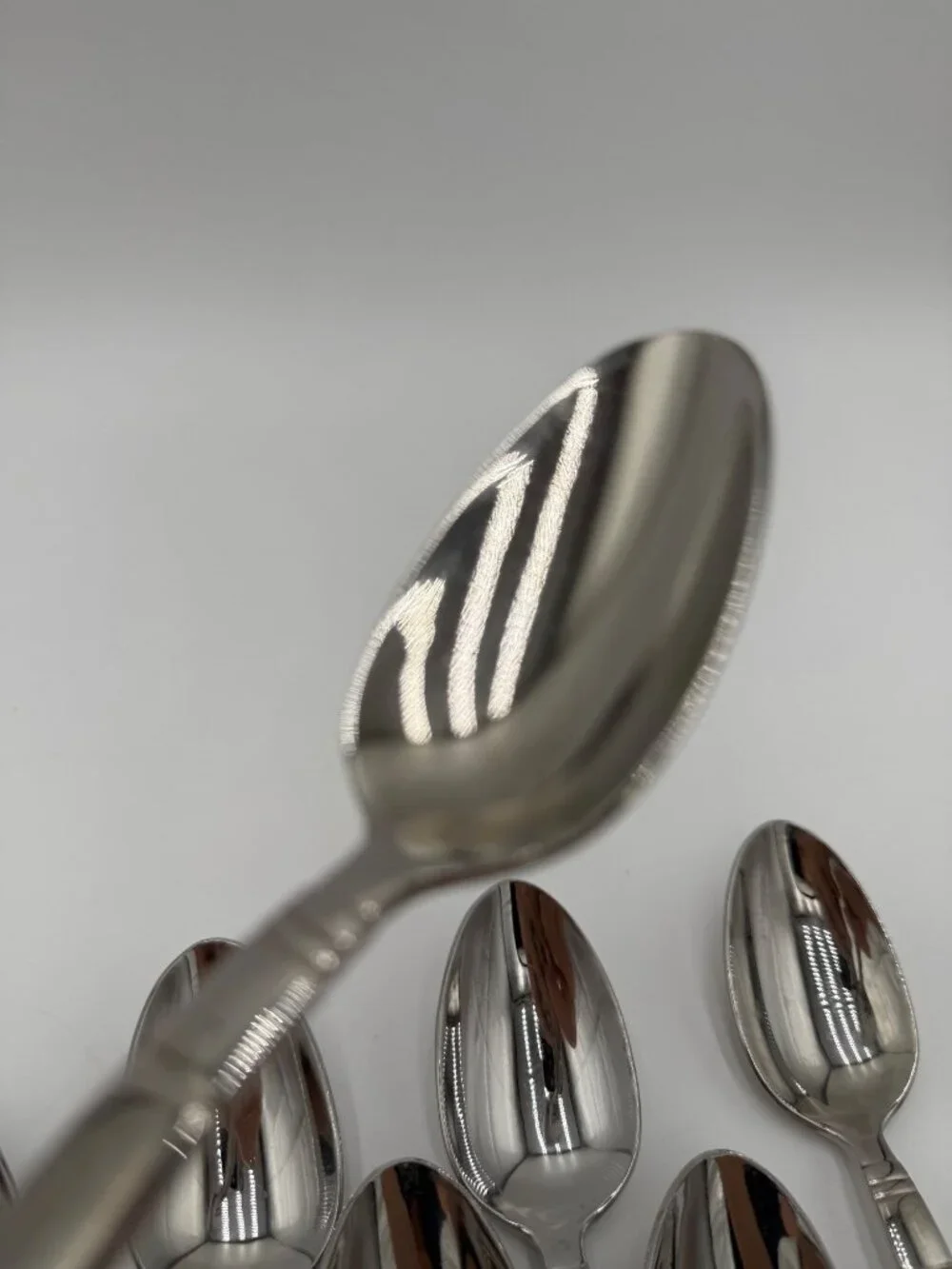 Wallace 18/10 Stainless Steel Flatware Set 10 Spoons  7 1/4
